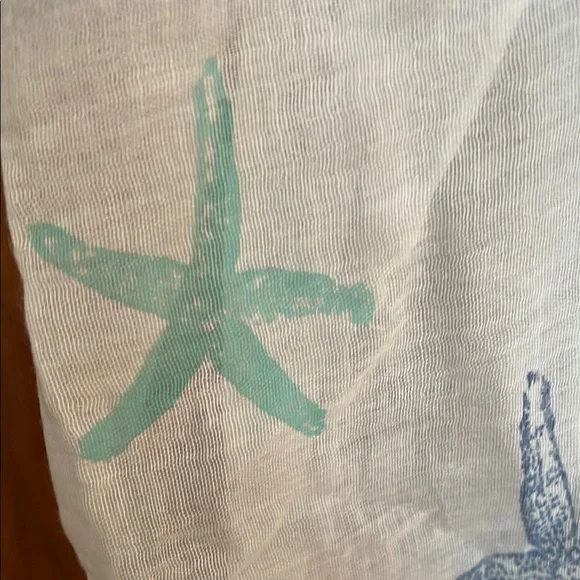 Starfish Print Beach Infinity Scarf - Picture 5 of 6